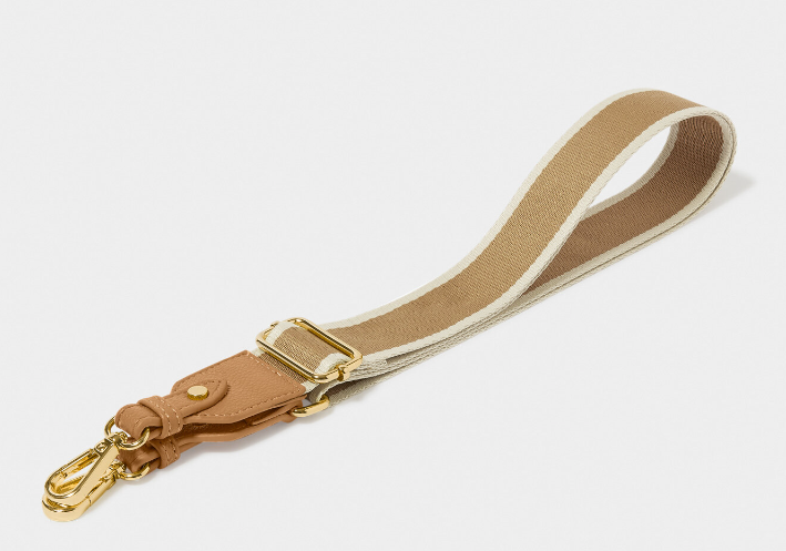 Canvas Bag Strap | Tan Stripe