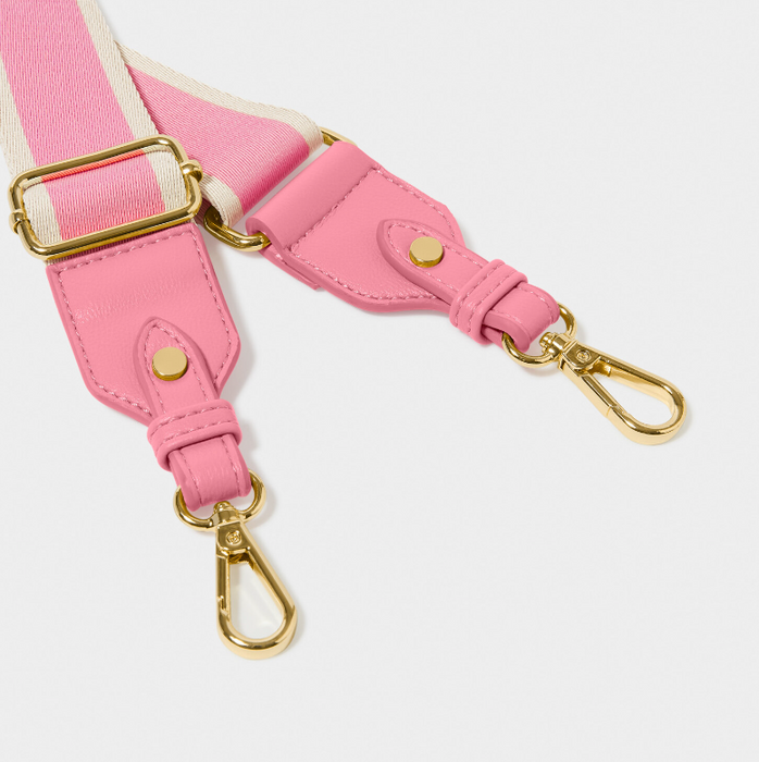 Canvas Bag Strap | Cloud Pink Stripe