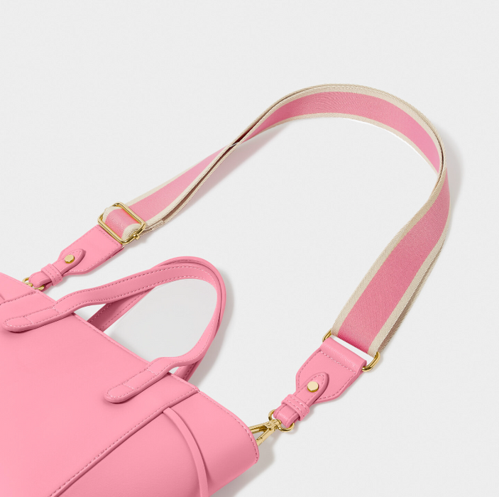 Canvas Bag Strap | Cloud Pink Stripe