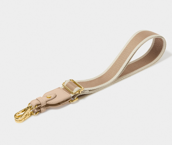 Canvas Bag Strap | Dusty Pink Stripe