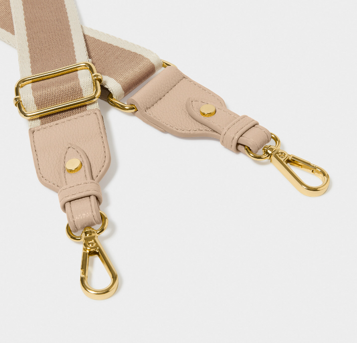 Canvas Bag Strap | Dusty Pink Stripe