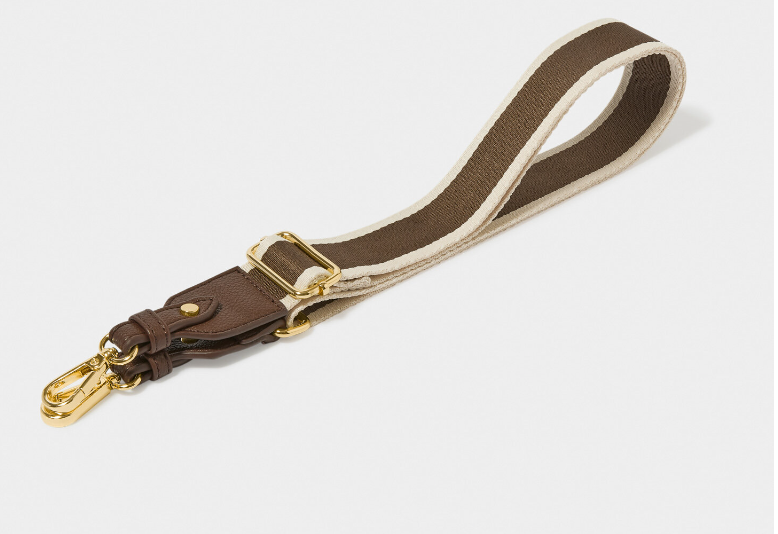 Canvas Bag Strap | Chocolate Stripe