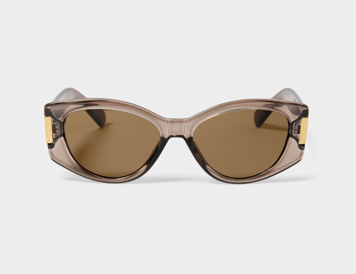 Rimini Sunglasses (63) | Transparent Mink