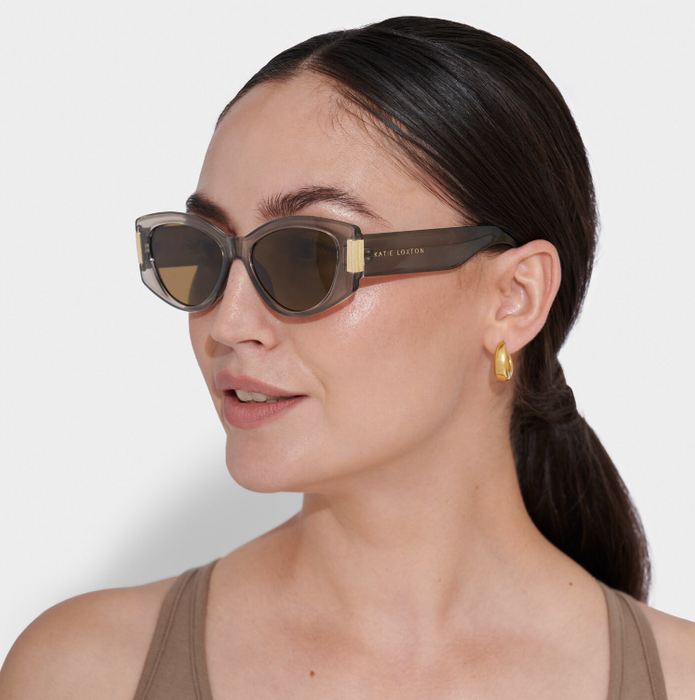 Rimini Sunglasses (63) | Transparent Mink