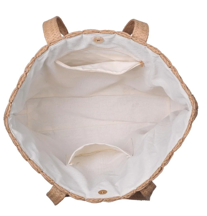 Freda Woven Tote | Natural