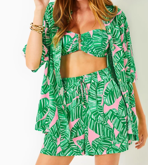 RIV Cover-Up Shorts | Conch Shell Pink Lets Go Bananas