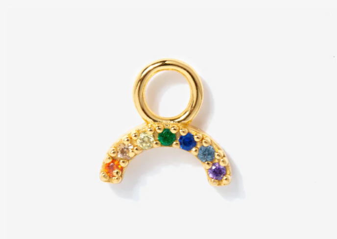 Rainbow Hoop Charm