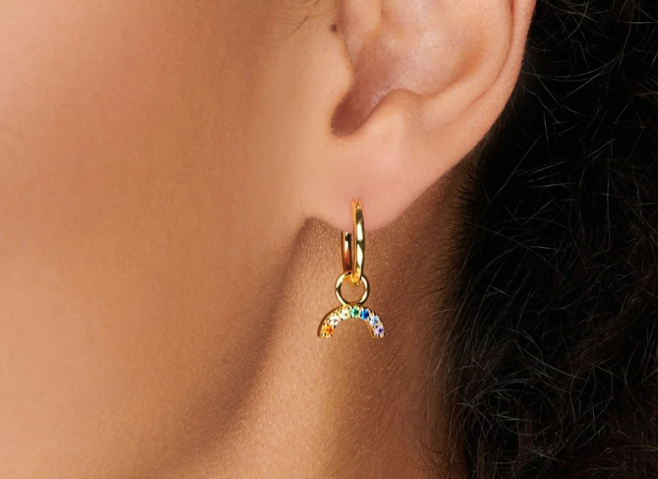 Rainbow Hoop Charm