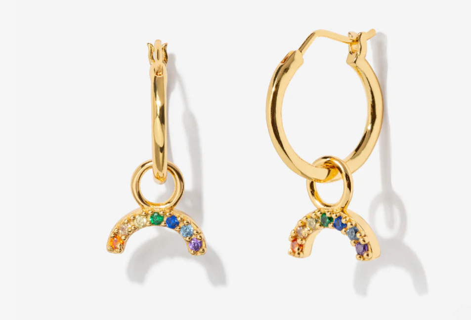 Rainbow Hoop Charm