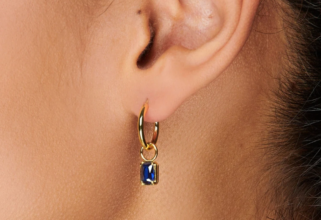Sapphire Hoop Charm