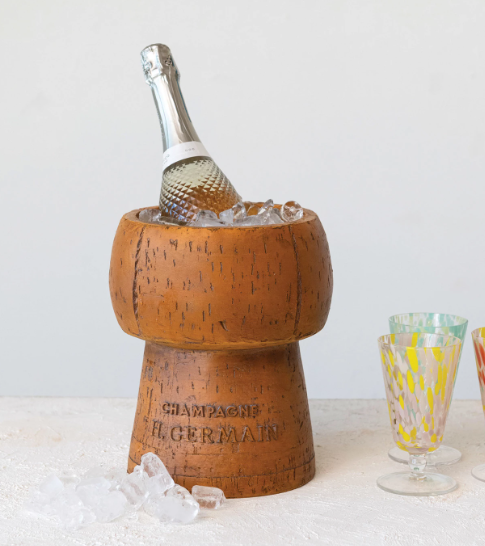 Resin Cork Shaped Ice Bucket