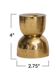 Antique Gold Taper Holder | Small