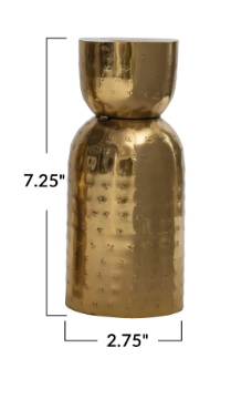 Antique Gold Taper Holder | Large