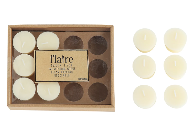 Unscented Votive Candle Set