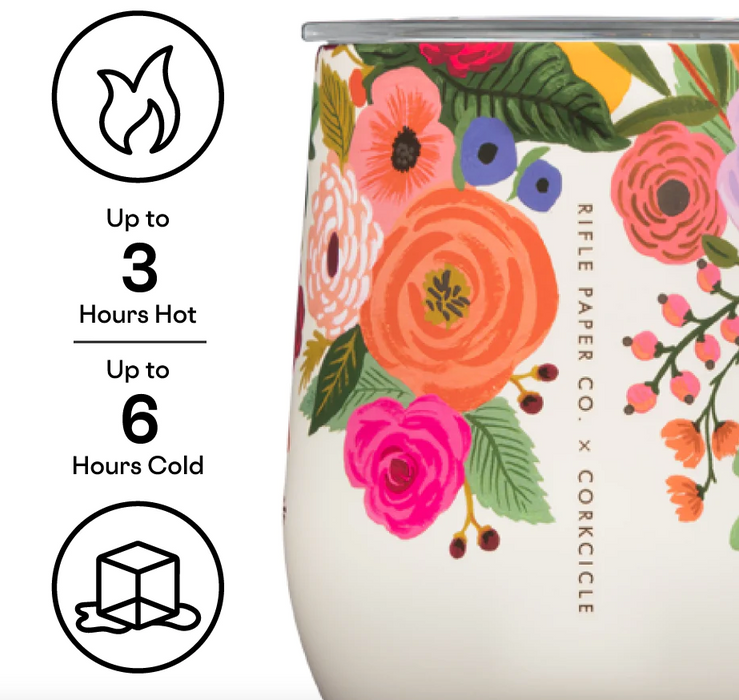 Rifle 12oz Stemless | Garden Party Cream