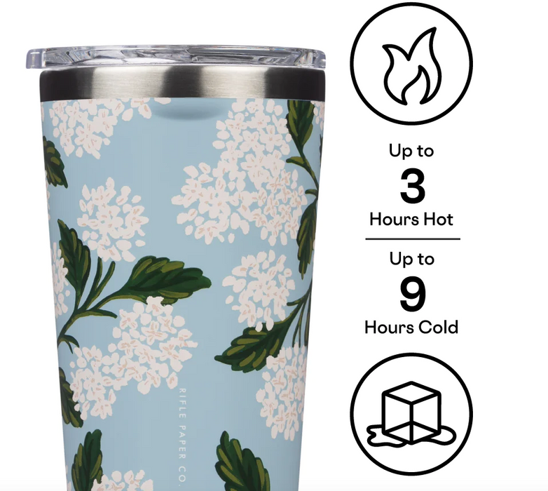 Rifle 16oz Tumbler | Blue Hydrangea