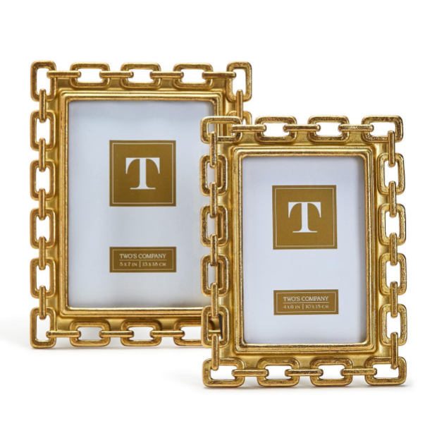 5x7 Gold Chain Frame