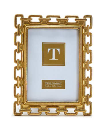 5x7 Gold Chain Frame