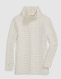 Cobble Hill Turtleneck in Waffle | Cream