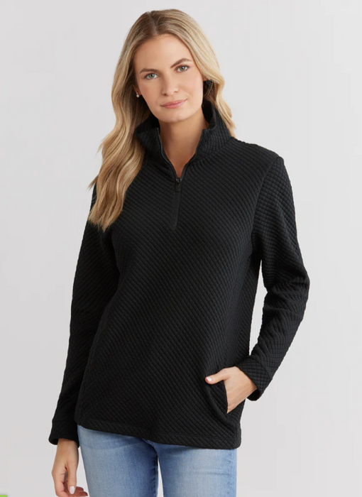 Pocomo Pullover in Waffle | Black