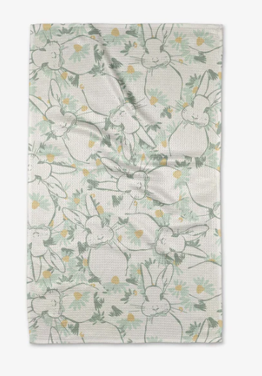 Geometry Tea Towel | Bunny Tea Time