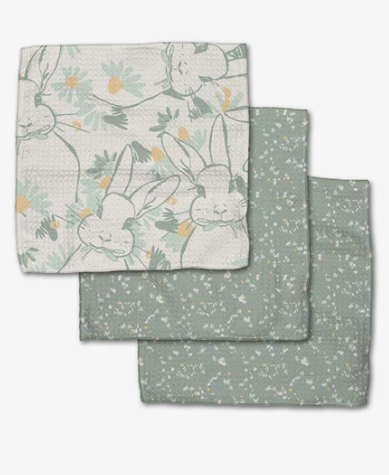 Geometry Dishcloth Set | Bunny Tea Time
