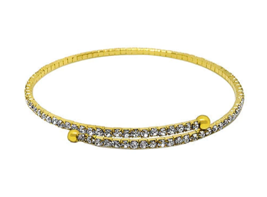 Crystal Flexi Bracelet | Gold