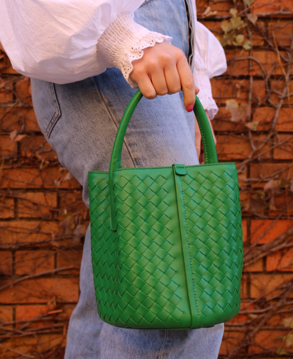 Green Bucket Bag
