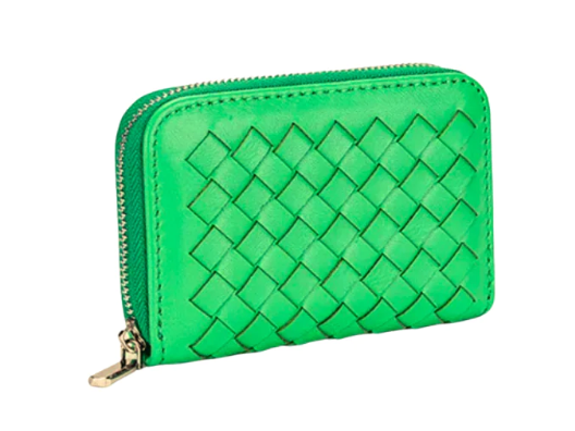 Mini Woven Wallet | Green