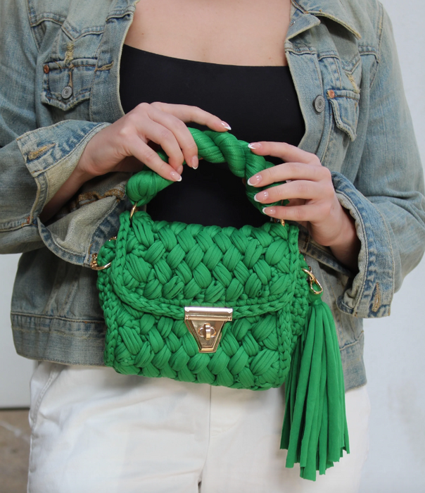 Montego Woven Bag | Green