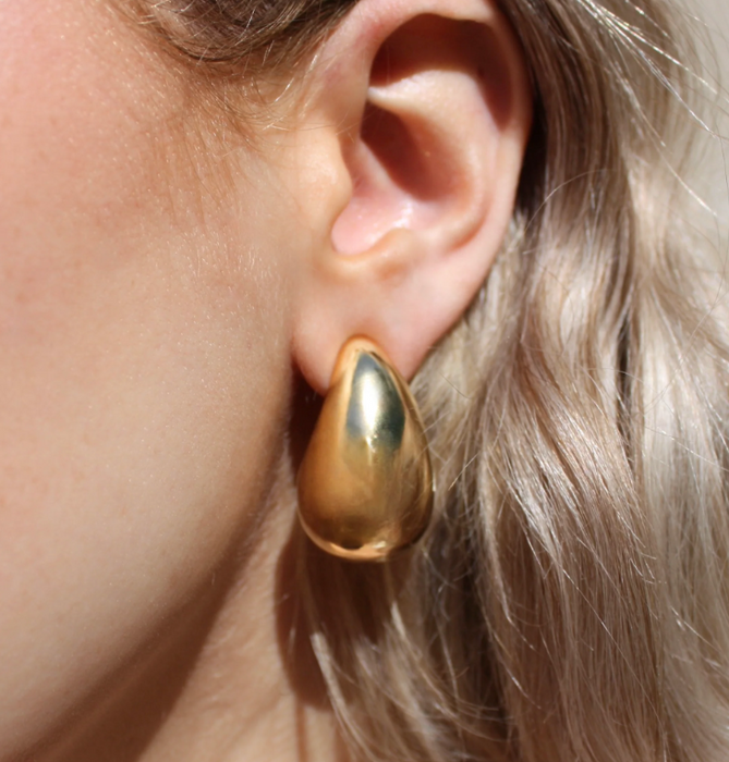 Gold Teardrop Earrings