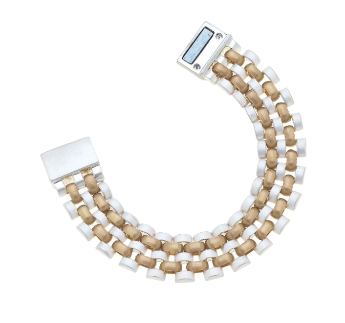 Two Tone Della Watchband Bracelet