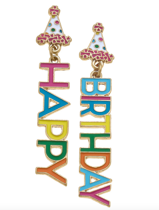 Happy Birthday Earrings