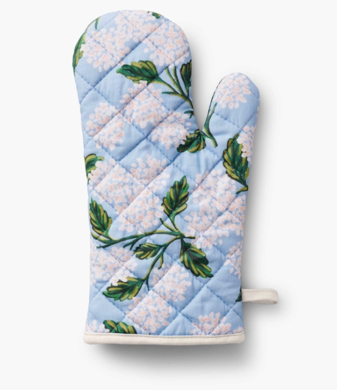 Hydrangea Oven Mitt