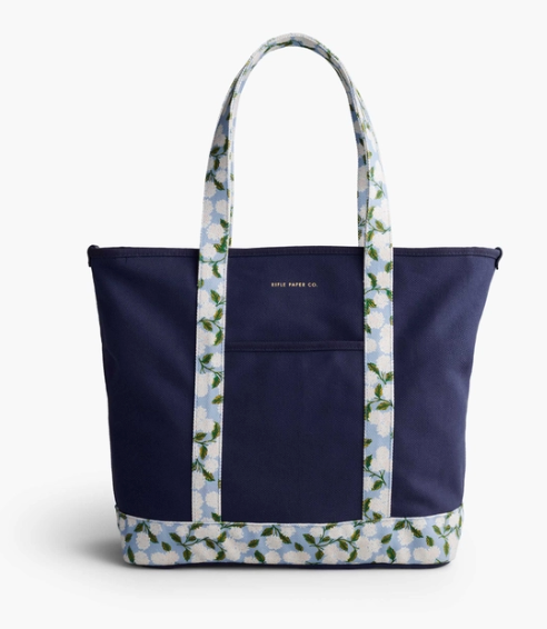Hydrangea Canvas Carry All