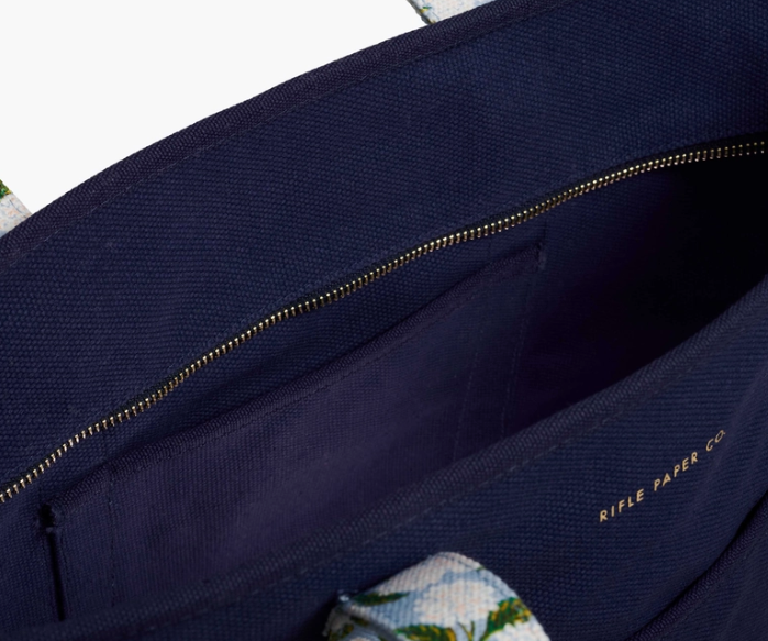 Hydrangea Canvas Carry All