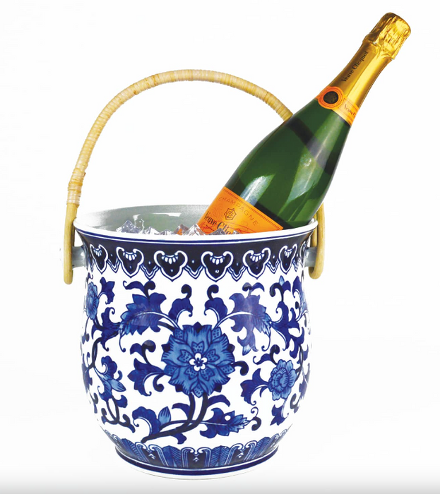 Blue Chinoiserie Ice Bucket