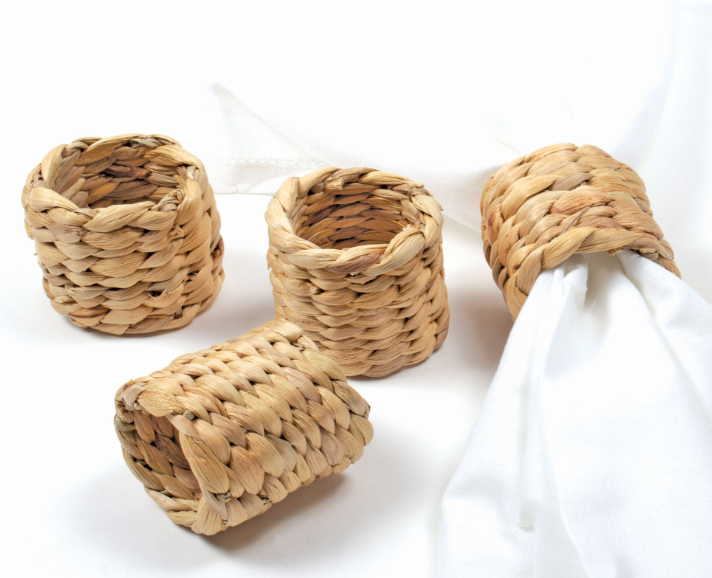 Water Hyacinth Napkin Ring Set