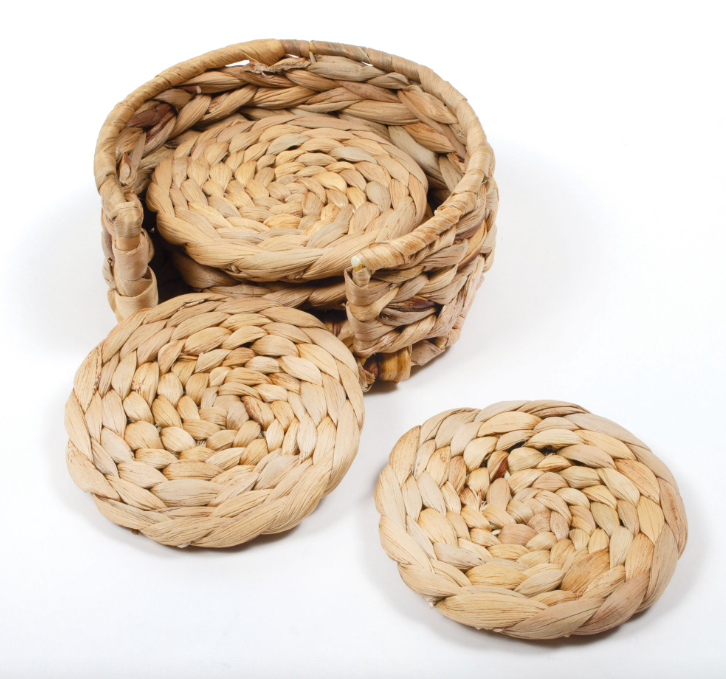 Natural Woven Coaster Set