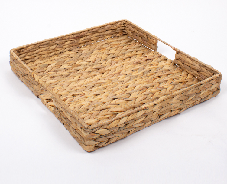 Natural Woven Square Tray