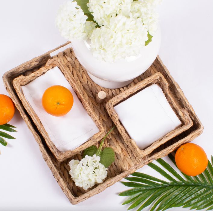 Natural Woven Square Tray