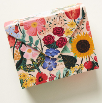 Pink Mixed Florals Essential Card Box