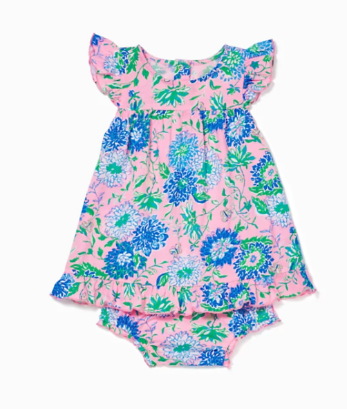 Cecily Infant Dress | Conch Shell Pink