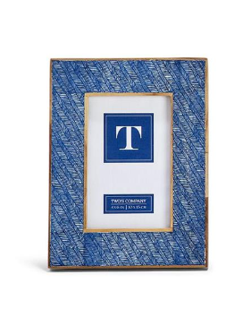 4x6 Blue Diagonal Lines Frame