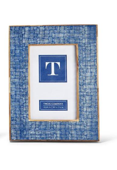 4x6 Blue Crosshatch Frame
