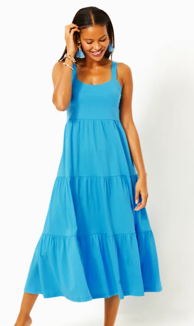 Miri Midi Dress | Lunar Blue