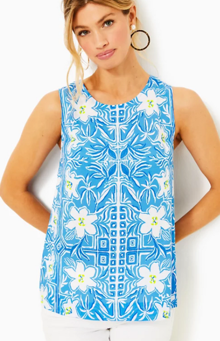 Iona Sleeveless Top | Lunar Blue My Flutter