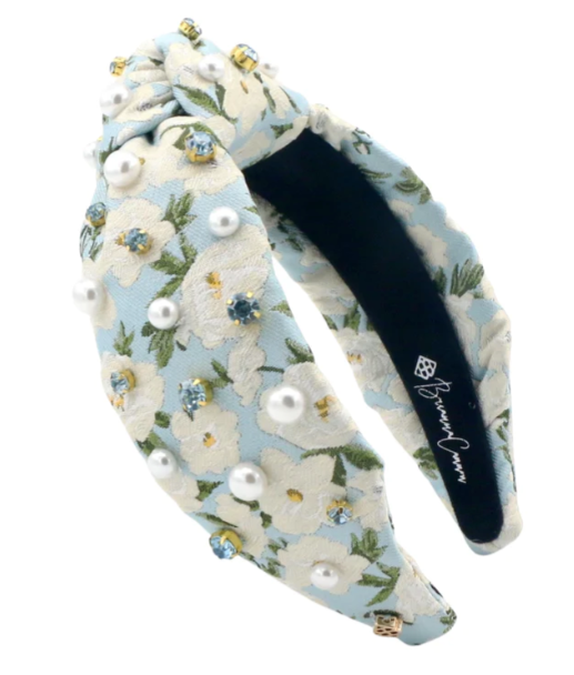 Lt Blue Floral Headband