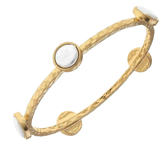 Claudia Coin Pearl Bracelet