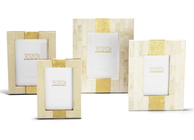 5x7 Etched Stone w/Brass Frame